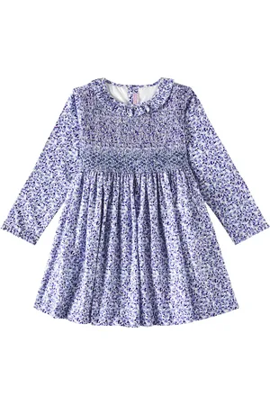 La Coqueta Manzanilla smocked floral cotton dress