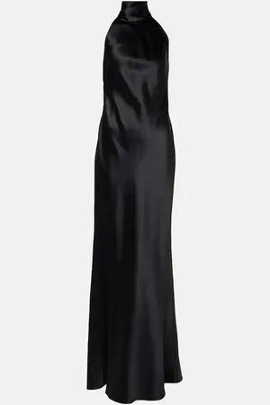 Ralph Lauren Chilton halterneck satin gown