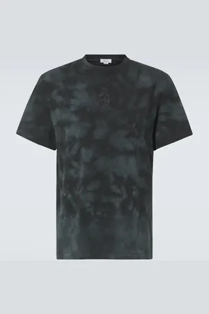Alexander McQueen Skull tie-dye cotton jersey T-shirt