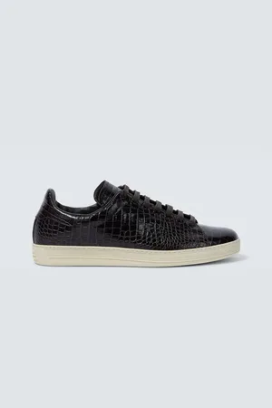 Tom Ford Warwick croc-effect leather sneakers