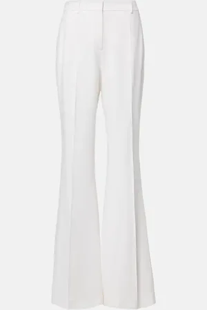 Elie saab High-rise cady flared pants