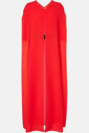 Roksanda Fyera caped crÃªpe maxi dress