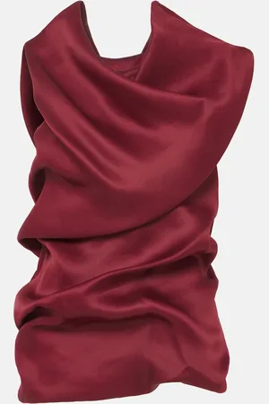 Khaite Luola draped silk top