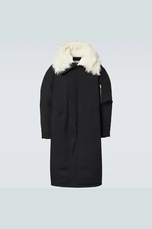 Jil Sander Faux fur-trimmed down jacket