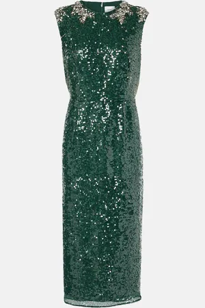 Erdem Sequined embellished pencil dress