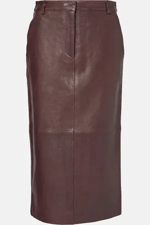 CO Leather pencil skirt