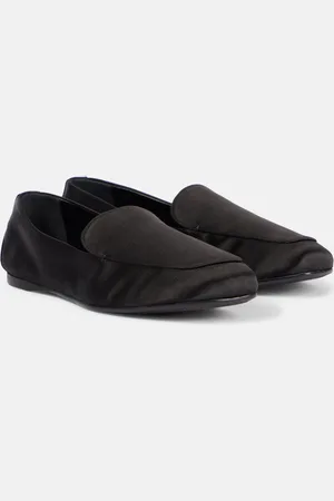 Khaite Monroe satin loafers