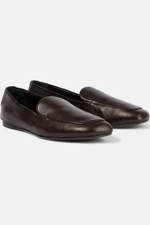 Khaite Monroe leather loafers