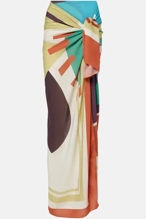 Adriana Degreas Printed beach cover-up