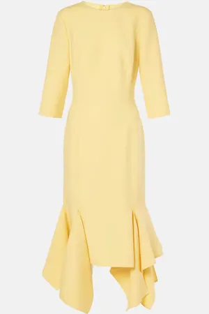 Oscar de la Renta Wool-blend midi dress