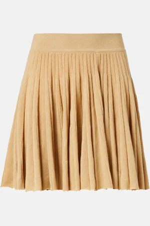 Loro Piana Luciole pleated cashmere-blend shorts