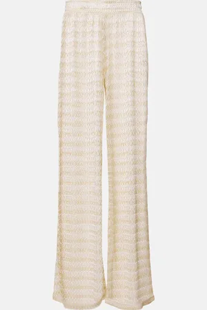 Melissa Odabash Adi lamÃ© wide-leg pants