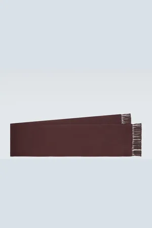 Loro Piana Fringed silk scarf