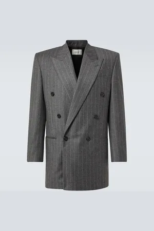 Saint Laurent Pinstripe wool and cashmere blazer