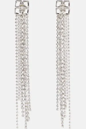 Givenchy 4G Liquid fringed embellished drop earrings