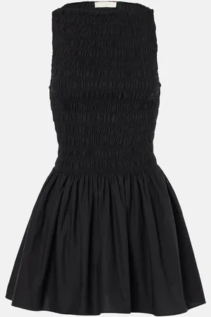 FAITHFULL THE BRAND Shirred cotton minidress