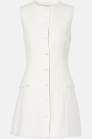 FAITHFULL THE BRAND Twill linen minidress