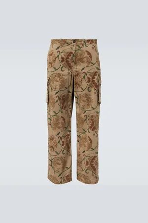 OUR LEGACY Mount floral cotton cargo pants
