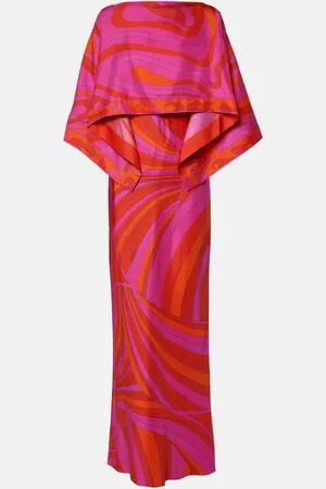 Puccini Iride silk twill maxi dress