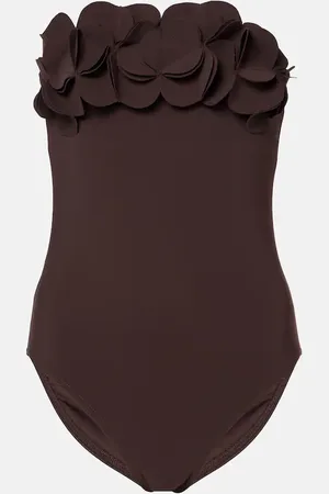 Karla Colletto Tess floral bandeau swimsuit