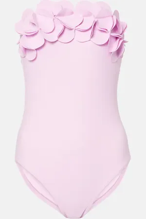 Karla Colletto Floral bandeau swimsuit