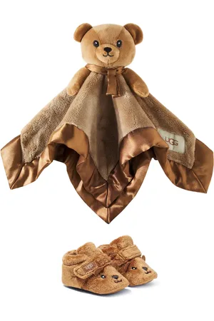 UGG Baby Bixbee and Lovey blanket and booties set