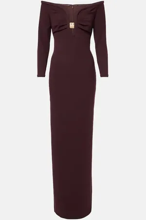 Roland Mouret Embellished cady gown