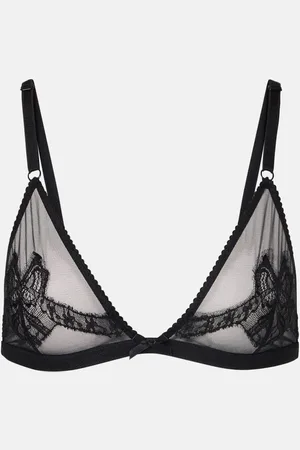 Dolce & Gabbana Lace-trimmed tulle bralette