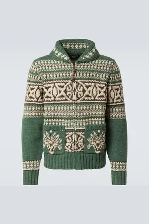Ralph Lauren Wool jacquard zip-up cardigan