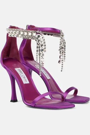 Jimmy Choo Verity 100 embellished satin sandals