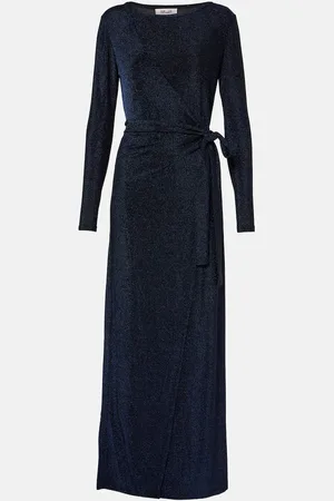 Diane von Furstenberg Simona lamÃ© wrap dress