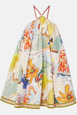 ALÉMAIS AlÃ©mais La Charrasca printed cotton minidress