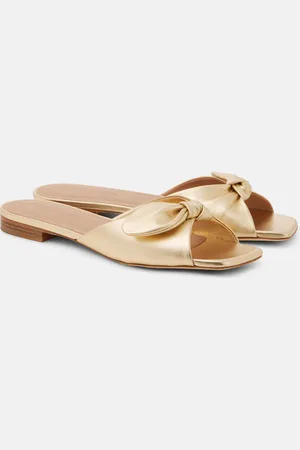 MALONE SOULIERS Vargas 10 metallic leather mules