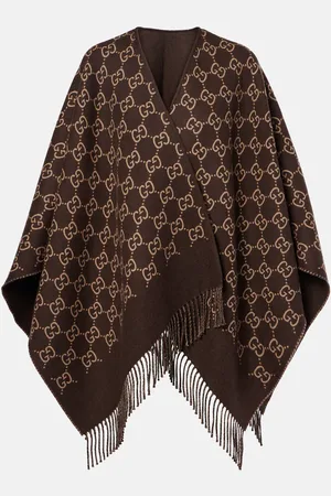Gucci GG wool jacquard shawl