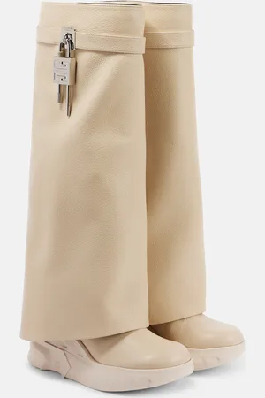 Givenchy Shark Lock leather biker boots