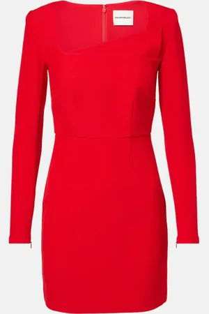 Roland Mouret Asymmetric crÃªpe minidress
