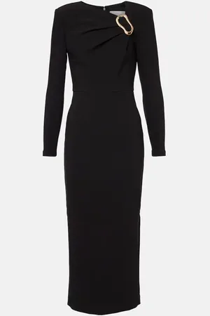 Roland Mouret Asymmetric crÃªpe midi dress