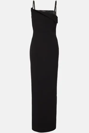Roland Mouret Embellished crÃªpe gown