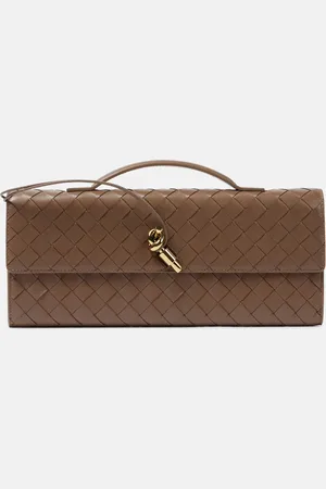 Bottega Veneta Andiamo Intrecciato leather clutch