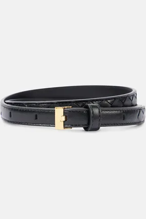 Bottega Veneta White Skinny Leather Belt 85cm buy