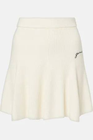 Ganni Wool and cashmere miniskirt