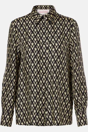 VALENTINO Toute La V silk twill shirt