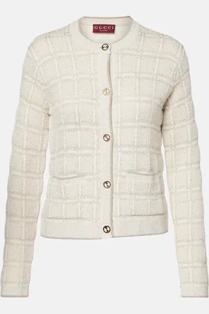 Gucci Checked lamÃ© wool-blend jacquard blazer