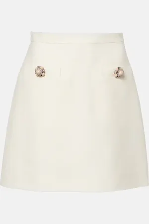 VALENTINO Crepe Couture miniskirt