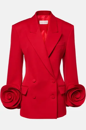 VALENTINO Virgin wool grisaille blazer