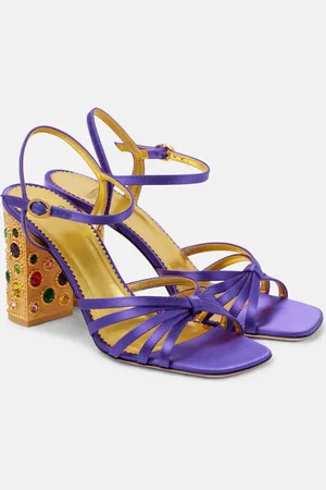 VALENTINO GARAVANI Preshoes 90 embellished satin sandals