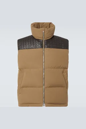 Bottega Veneta Intrecciato cotton poplin down vest