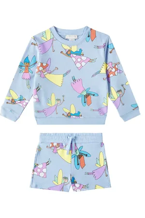 Stella McCartney Cotton sweatshirt and shorts set