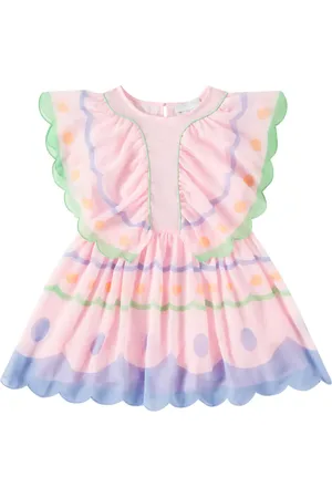Stella McCartney Ruffled embroidered dress
