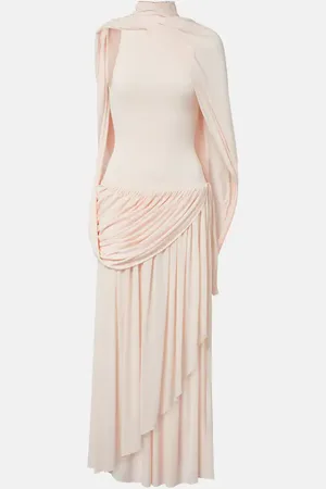 Alaïa AlaÃ¯a Draped jersey midi dress
